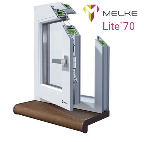 Пластиковый оконный профиль Melke Lite 70 (Мелке Лайт 70)